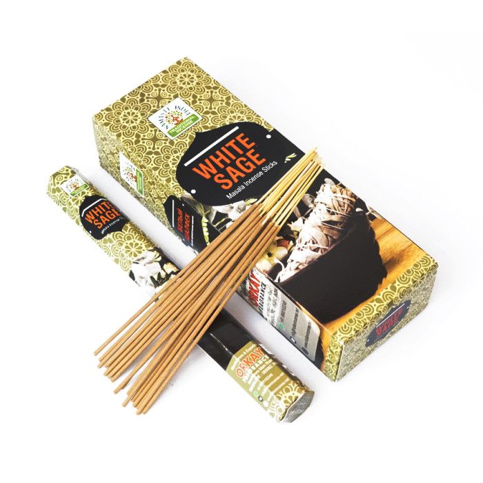 Аромапалочки Белый Шалфей Намасте Индия NAMASTE INDIA WHITE SAGE 20 шт.