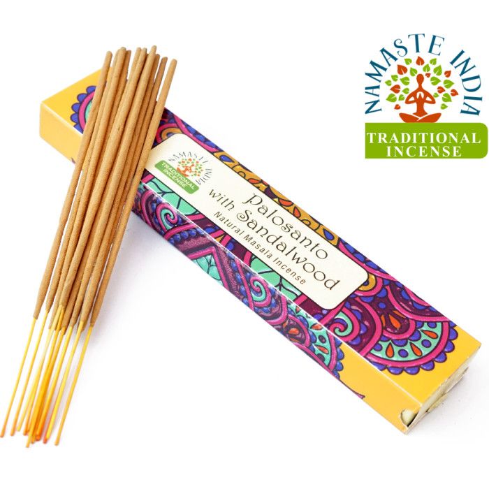 Благовония Пало Санто + Сандаловое дерево NAMASTE INDIA PALO SANTO + SANDALWOOD 15 грамм