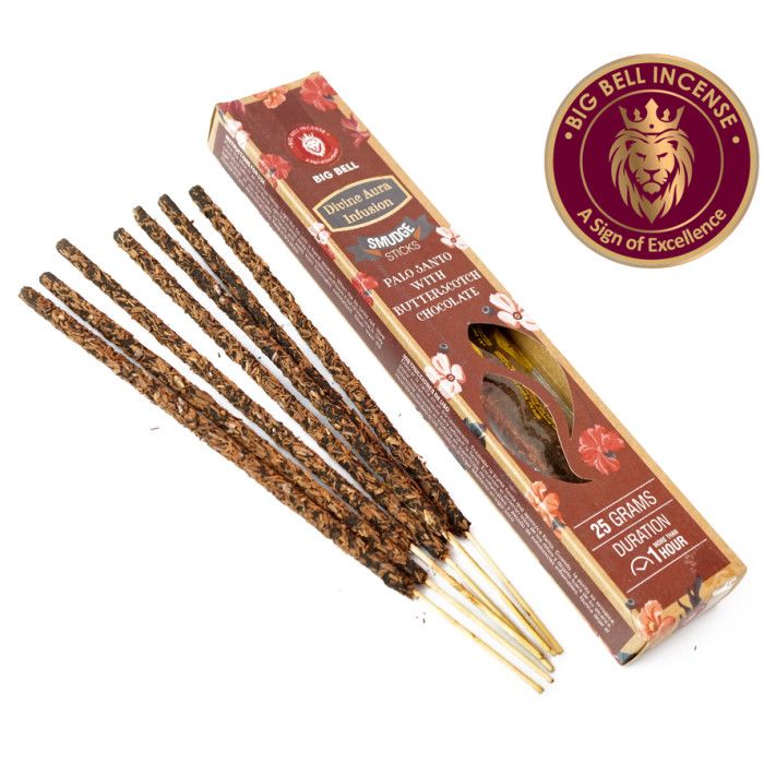 Пахощі Пало Санто та Шоколадна іриска BIG BELL Smudge Palo Santo Butterscotch Chocolate 25 грам