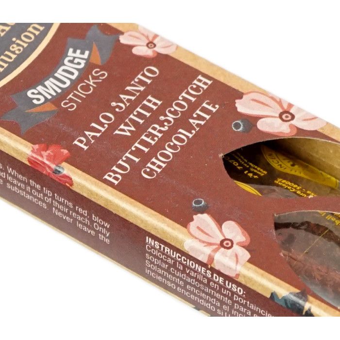 Пахощі Пало Санто та Шоколадна іриска BIG BELL Smudge Palo Santo Butterscotch Chocolate 25 грам