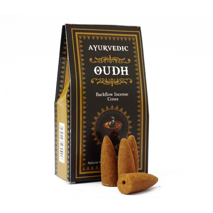 Ароматические конусы Уд Аюрведик Ayurvedic BACK FLOW CONES OUDH 10 шт.