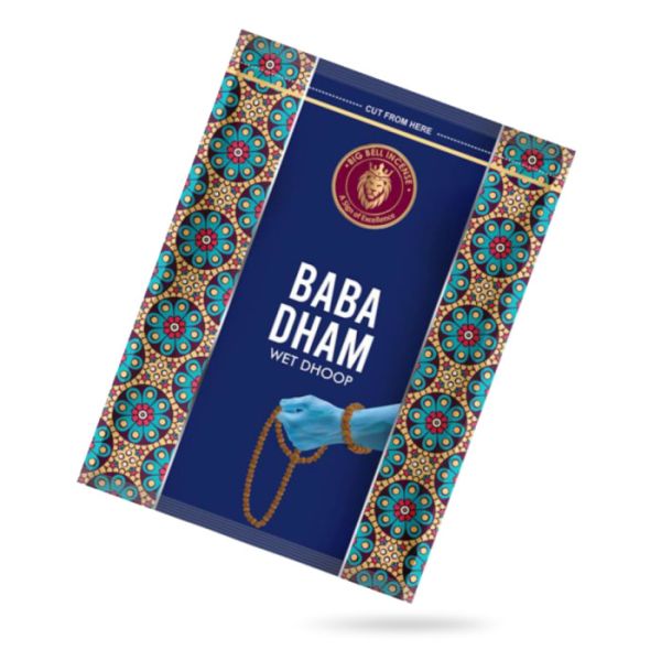 Благовония пластилин Баба Дхам BIG BELL Wet Dhoop Baba Dham 125 грамм
