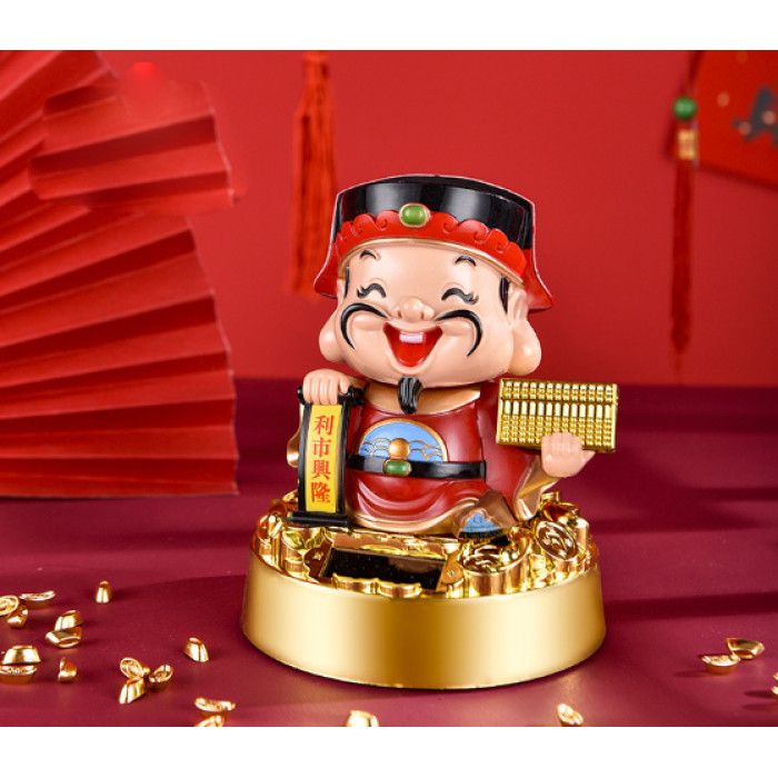 Бог багатства Північної зони на сонячній батарейці 14 см