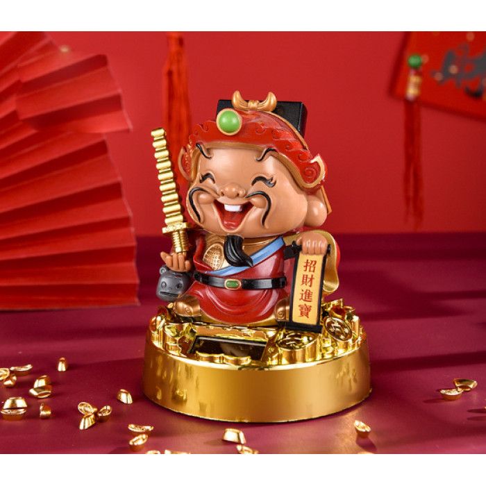 Бог багатства Центральної зони на сонячній батарейці 14 см