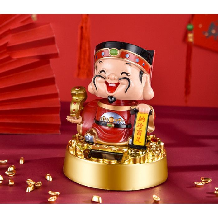 Бог багатства Західної зони на сонячній батарейці 14 см