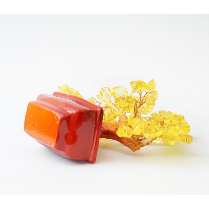 Дерево щастя з камінням Цитрин 16 см