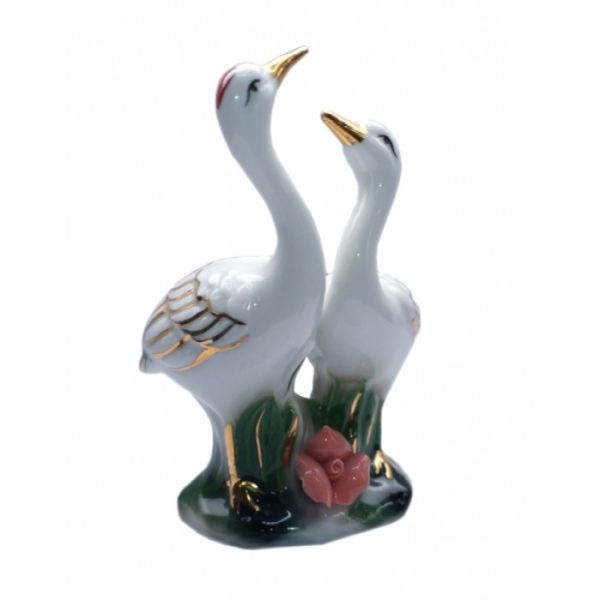 Статуетка Дві чаплі разом фаянсові 10 см