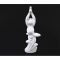 Статуетка Жаба - йог фаянсова біла 15 см