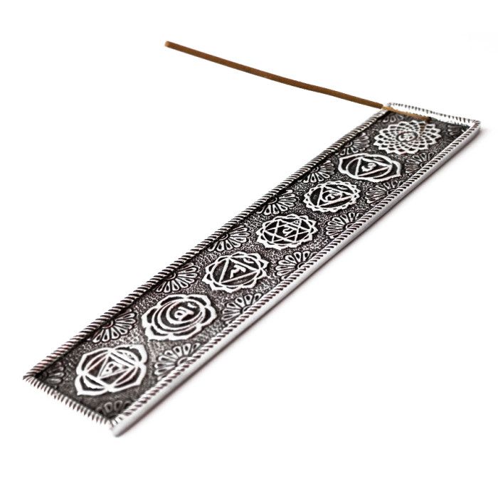 Підставка під пахощі алюмінієва лижа 7 чакр