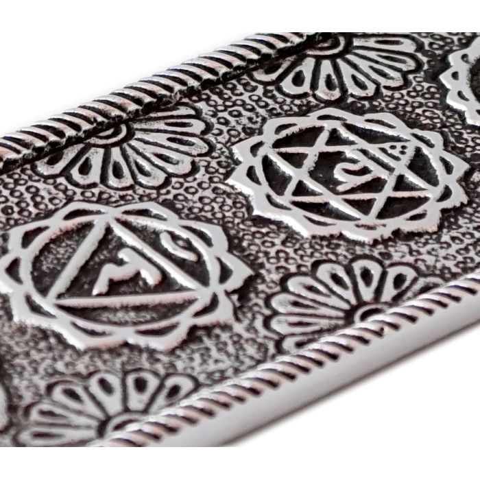 Підставка під пахощі алюмінієва лижа 7 чакр