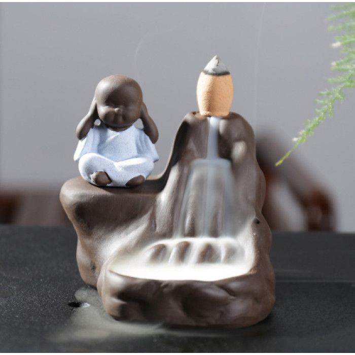 Підставка для пахощів Рідкий дим "Потік Нічого не чую" керамічна