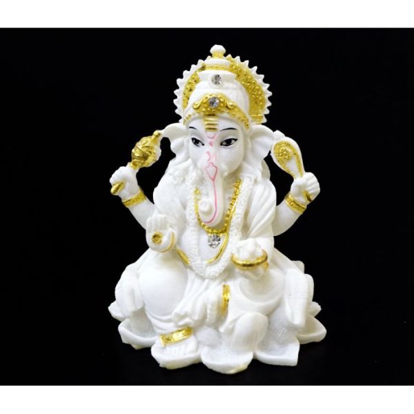 Статуетка Ганеша сидить на лотосі 10.5 см