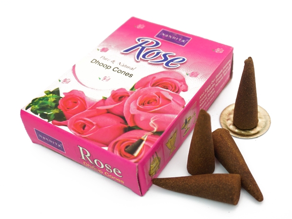 Ароматические конусы Роза Нандита Nandita Cone Rose