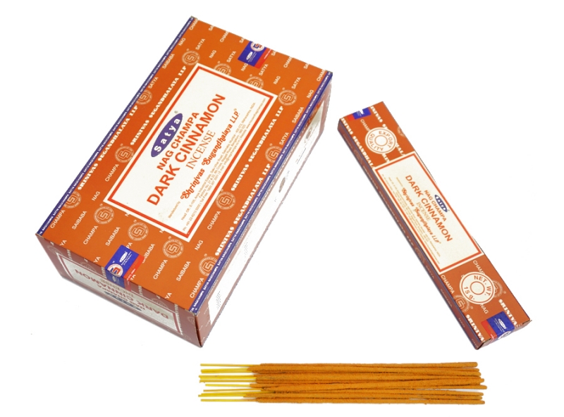 Аромапалички пилкові Темна кориця Сатья Satya Dark Cinnamon 15 грам