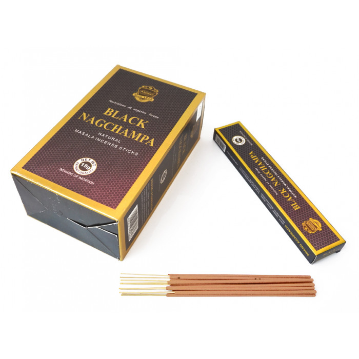 Аромапалочки Чёрная Наг Чампа ANAND Black Nag Champa 15 грамм