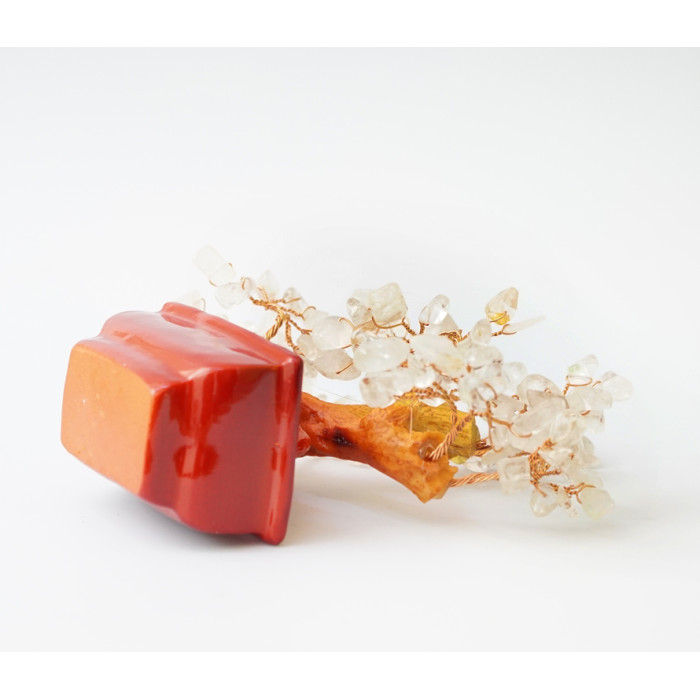 Дерево Счастья с камнями Горный хрусталь 16 см